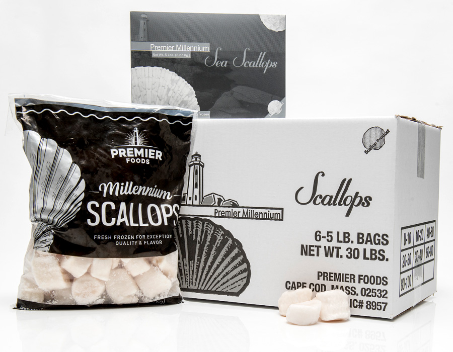 Premier Foods Millennium Sea Scallops Packaging Family