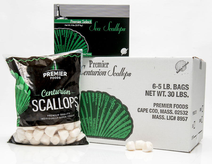 Premier Foods Centurion Sea Scallops Packaging Family